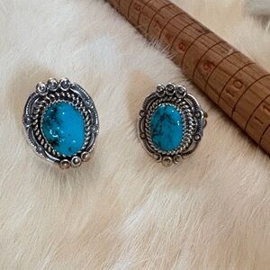 Turquoise and Silver Women's Ring